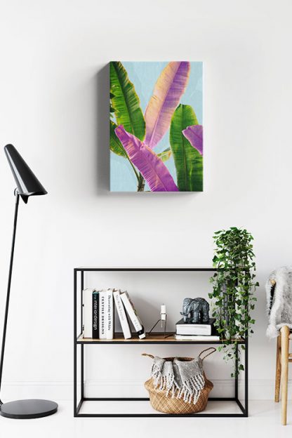 Banana leaves dual tone canvas