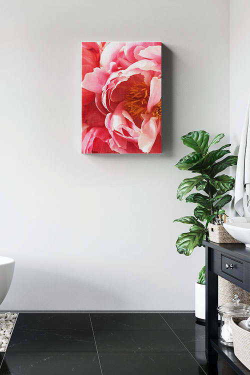 Beautiful vibrant pink flower Canvas - Artdesign