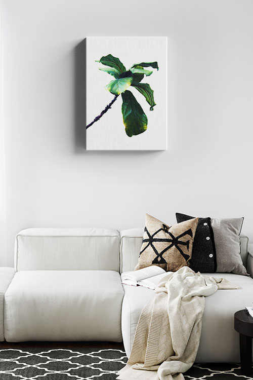 Single Vibrant plant Canvas