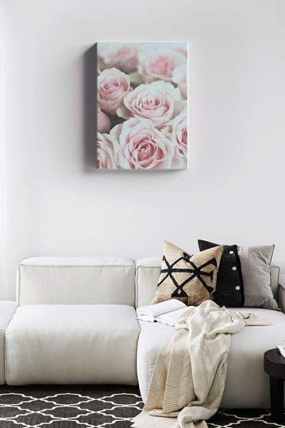 Roses pink canvas