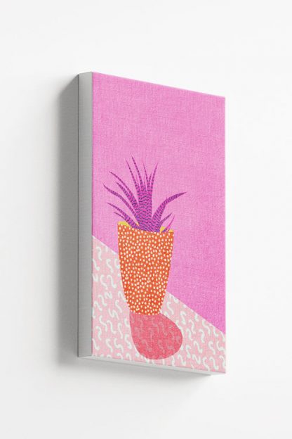 Contemporary art plant No3 canvas