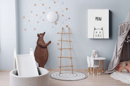 Cat meow Canvas in interior