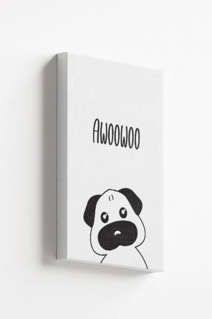 Pug awoowoo Canvas