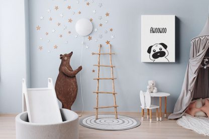 Pug awoowoo Canvas in interior