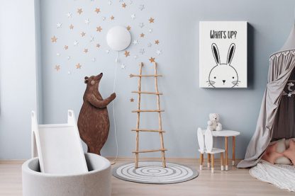 Rabbit whats up Canvas in interior