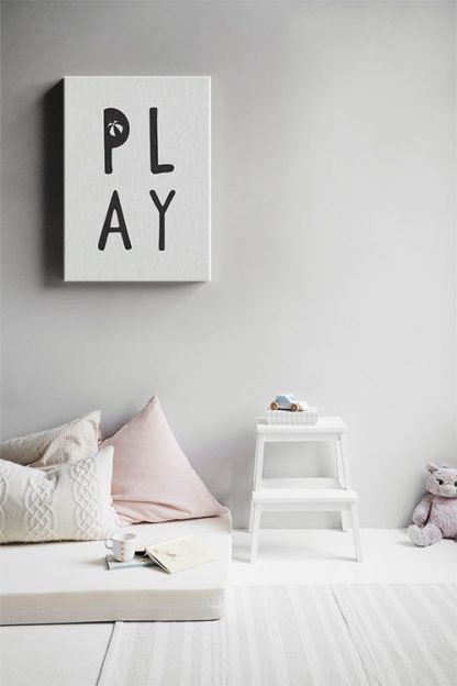 Play Typo Canvas in interior