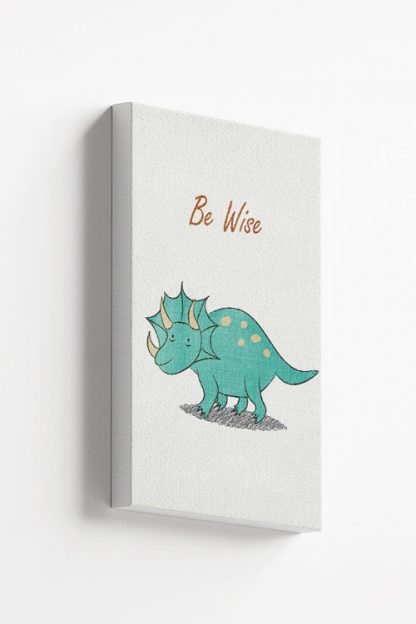 Dino Be wise Canvas