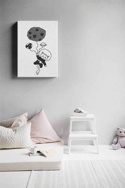 Hanging by Planets Canvas