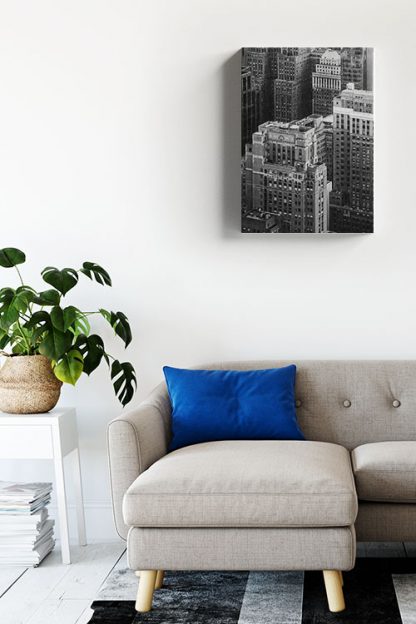 B&W Skyscraper canvas