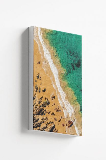 Beautiful beach from top view 2 canvas