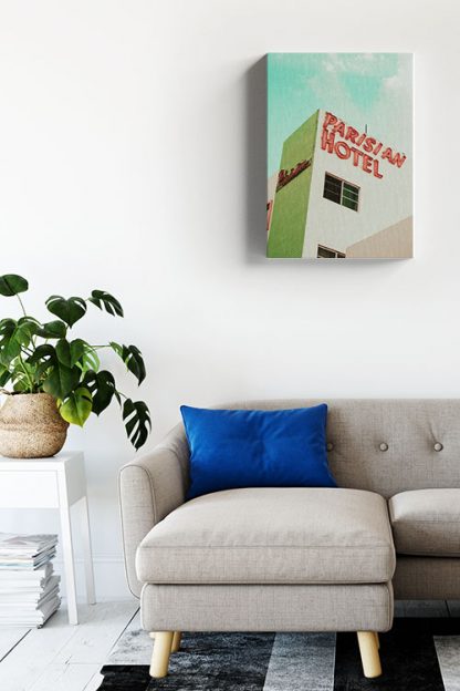 Parisian motel canvas