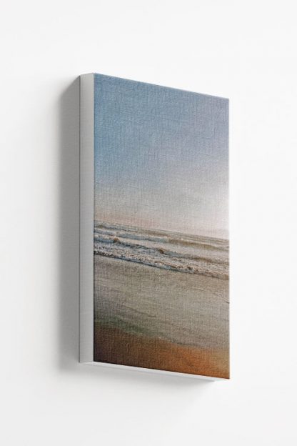 Beach at dawn canvas