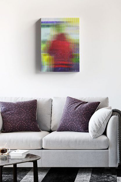 Glass vertical effect canvas