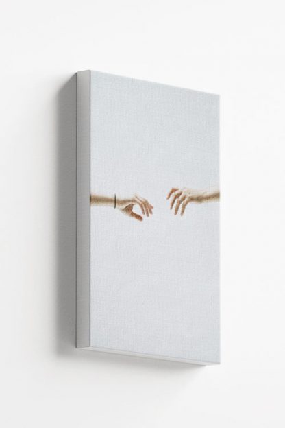 Minimal hand photography canvas