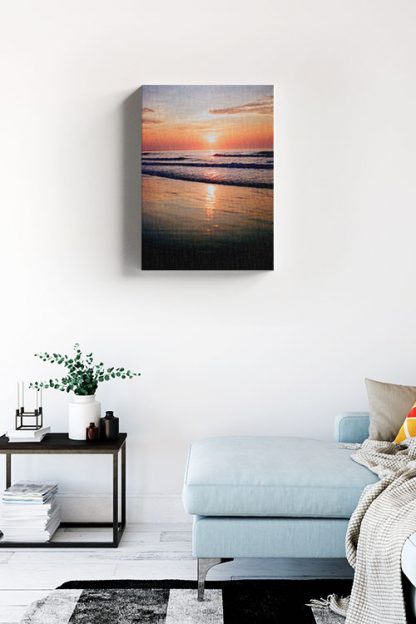 Aesthetic beach photo canvas