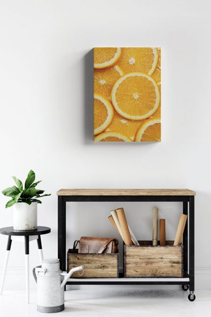 Citrus slice canvas