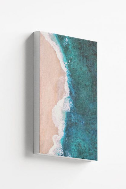 Beach and shore aerial view no.6 canvas