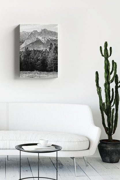 Pine tree and mountain no2 canvas