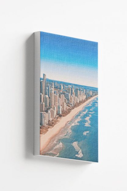 Coast skyline canvas