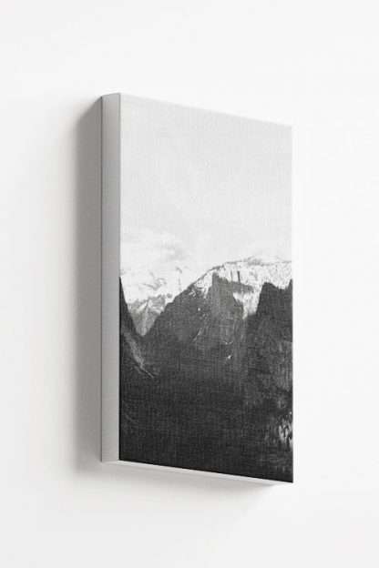 Rocky mountain and pine trees no2 canvas