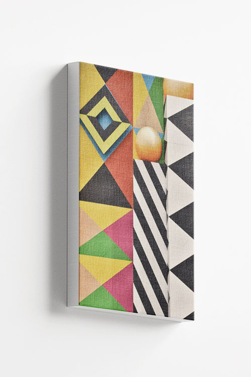 Geometric abstract photo canvas