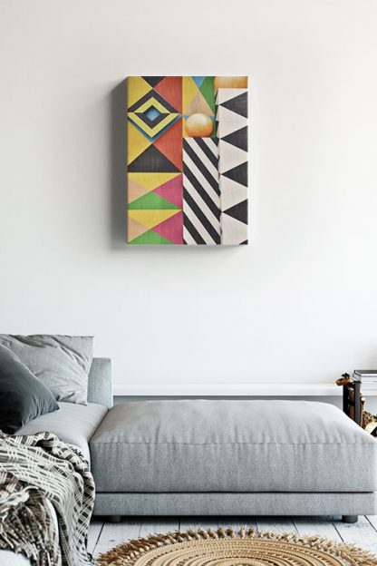 Geometric abstract photo canvas