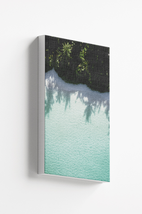 Aerial beach canvas