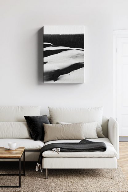 Black and white dessert canvas