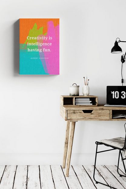 Creativity is intelligence Canvas