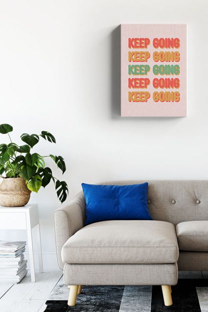 Keep Going Retro Canvas