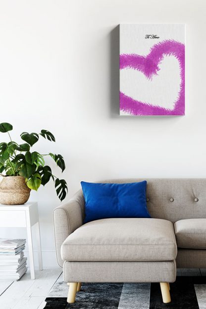 Pink Heart Canvas