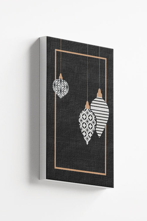 Elegant Christmas balls Canvas