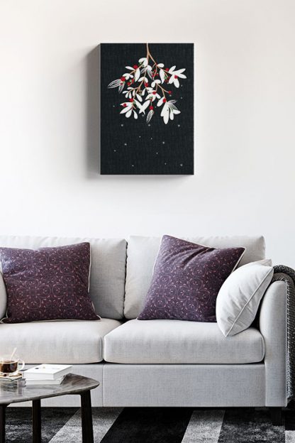 Hanging Christmas branch Canvas