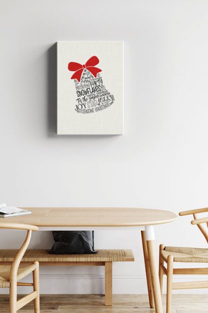 Christmas bell typo Canvas