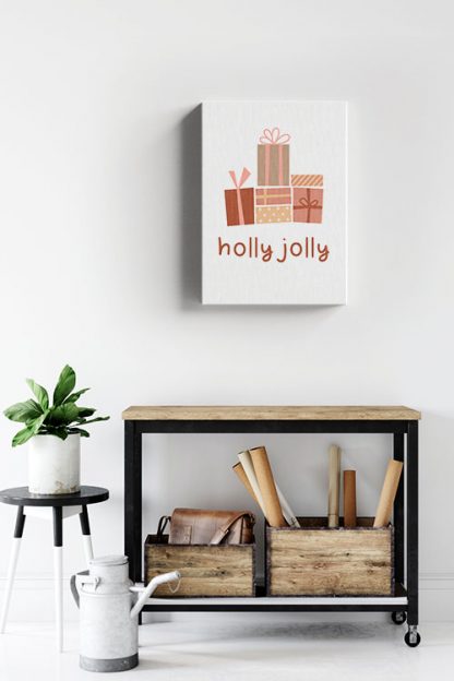 Holly Jolly sketch gift Canvas