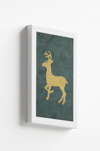 Gold deer ornament Canvas