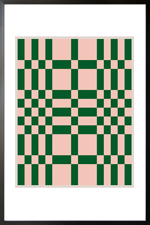 Checkered and Plaid Art No. 1 Poster