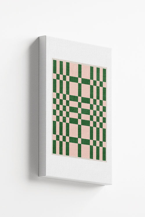 Checkered and plaid art no. 1 Canvas