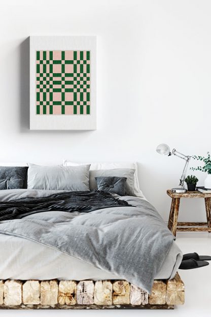 Checkered and plaid art no. 1 Canvas in Interior