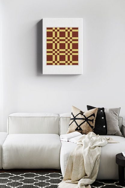 Checkered and plaid art no. 2 Canvas in Interior