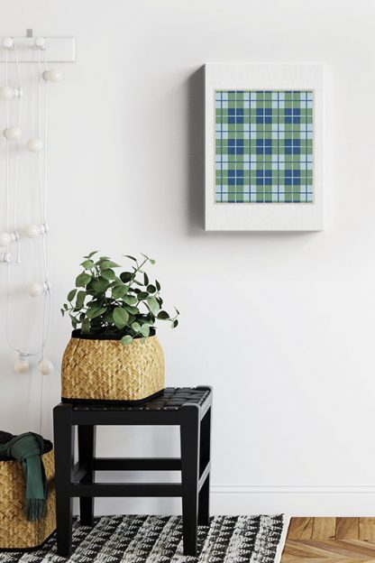 Checkered and plaid art no. 5 Canvas in Interior