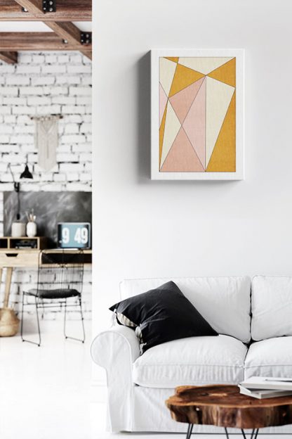 Mixed of triangles art Canvas in Interior