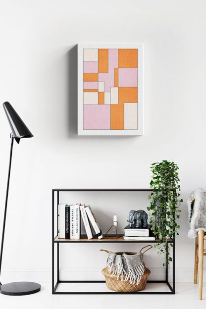 Mixed of rectangles art Canvas in Interior