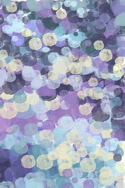 Purple and Turquoise clouds abstract Poster