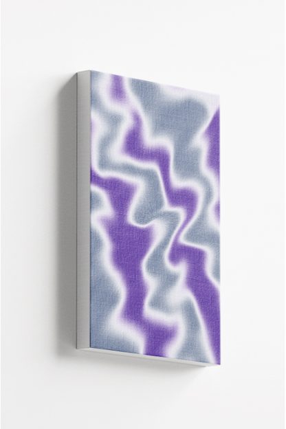 Abstract color white and purple grain Canvas