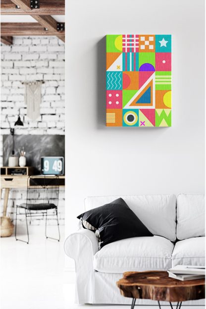 Abstract Patter and vibrant colors Canvas