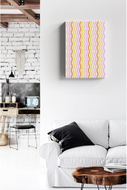 Retro Waves Canvas