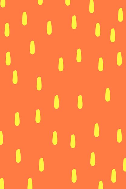 Abstract orange and yellow pattern Poster