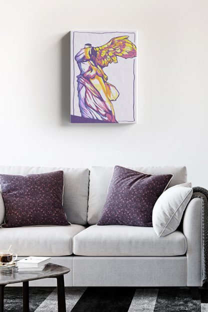 Colorful headless angel Canvas