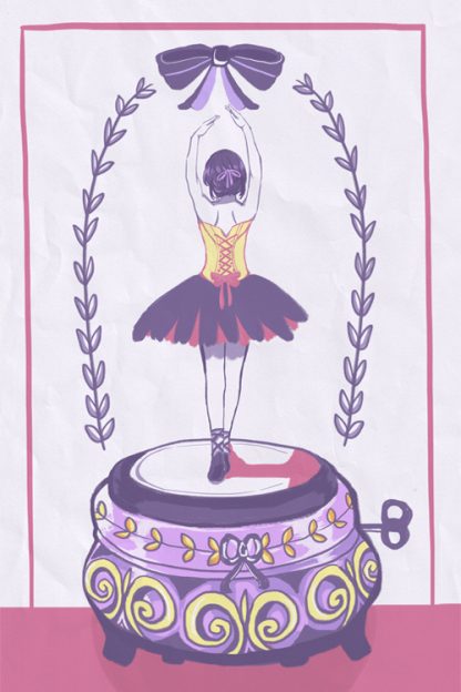 Colorful ballerina Poster